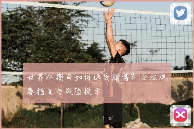 世界杯期间如何远离赌博?合法观赛指南与风险提示