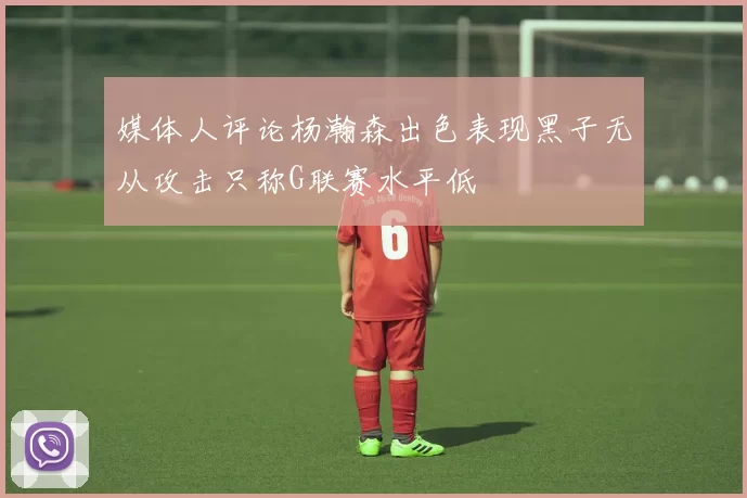 媒体人评论杨瀚森出色表现黑子无从攻击只称G联赛水平低