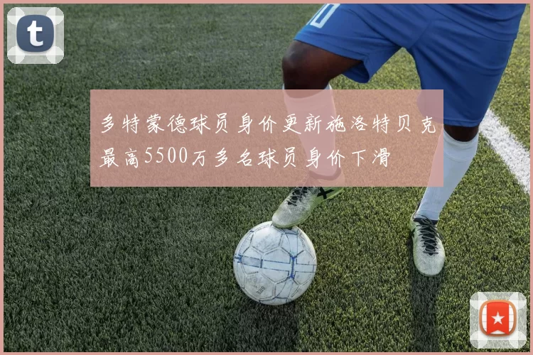 多特蒙德球员身价更新施洛特贝克最高5500万多名球员身价下滑